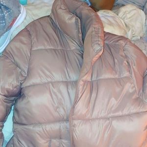 Old Navy fleece lined puffy jacket